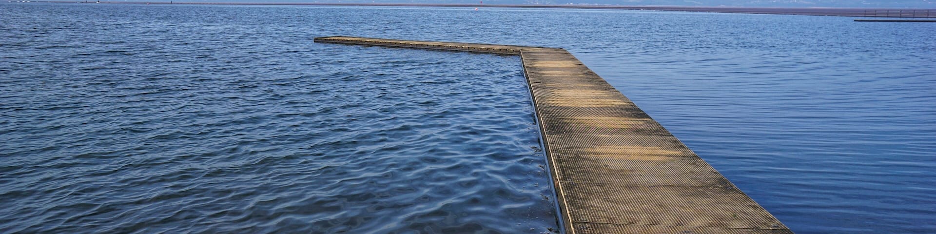 Early this morning image of Marine Lake, West Kirby, Wirral. It's a bit minimalist but it's a beautiful sky....