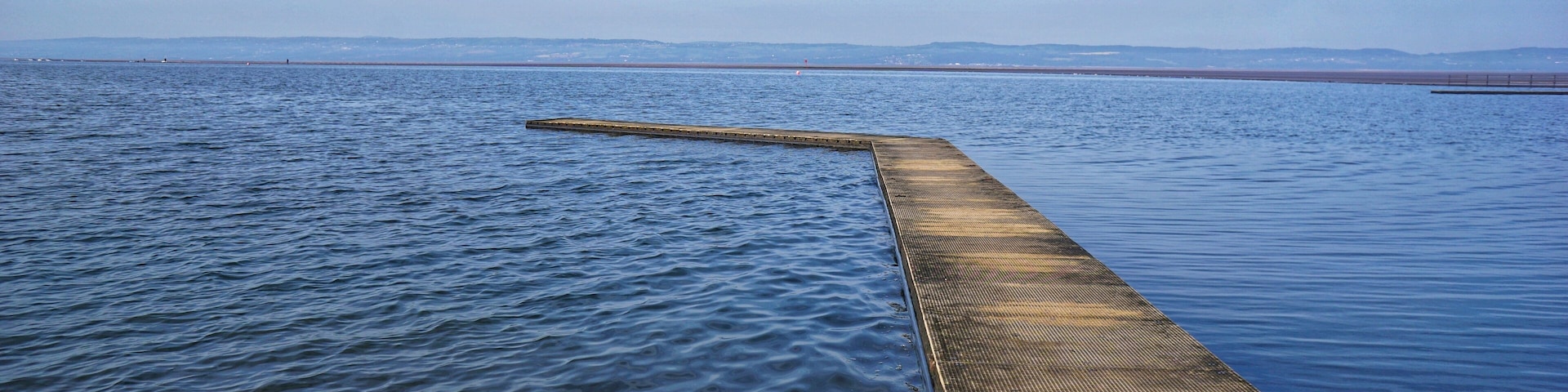 Early this morning image of Marine Lake, West Kirby, Wirral. It's a bit minimalist but it's a beautiful sky....