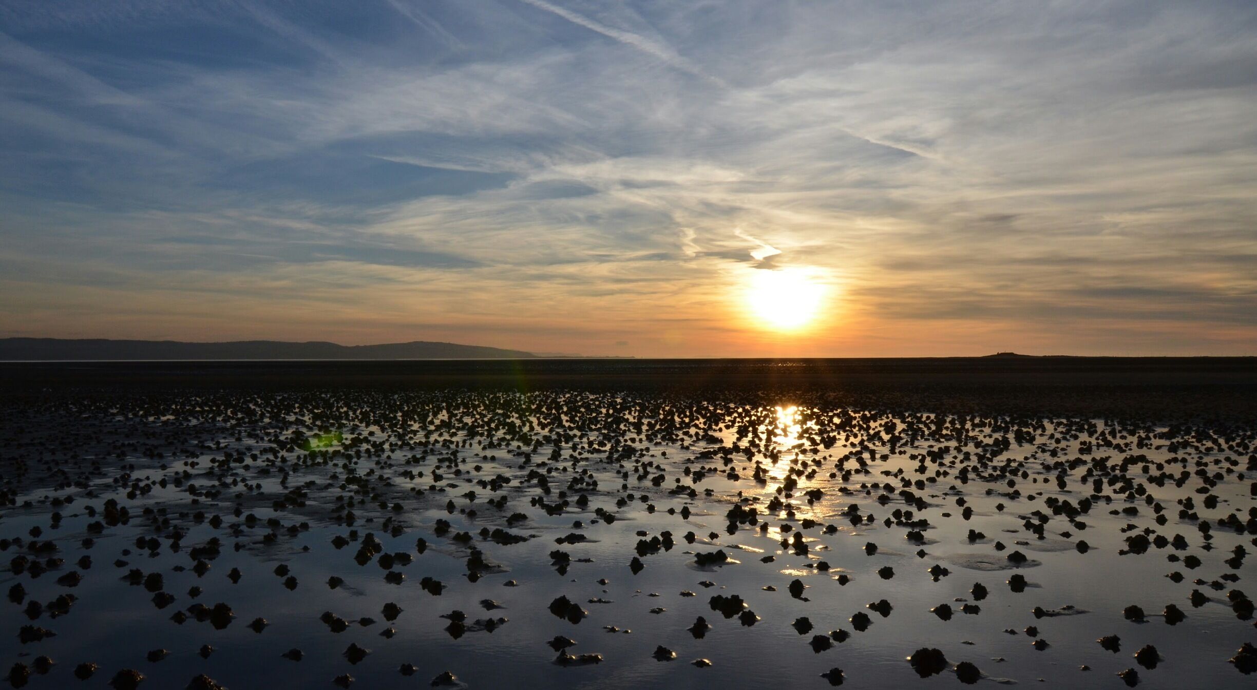 Sunset at west kirby beach 