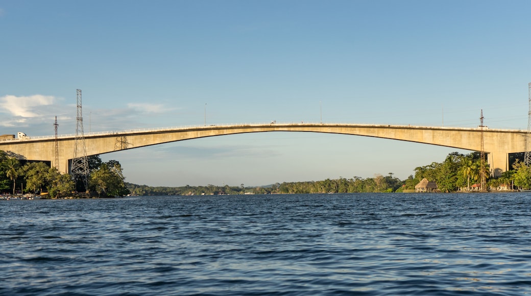 Bridge over Rio Dulce in Guatemala