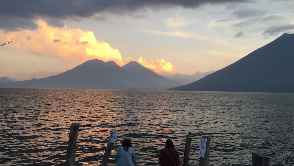 Sunset from San Marcos. It's not only sunsets and the view of the lake that should bring you there. The whole town has a wonderfully chilled vibe.