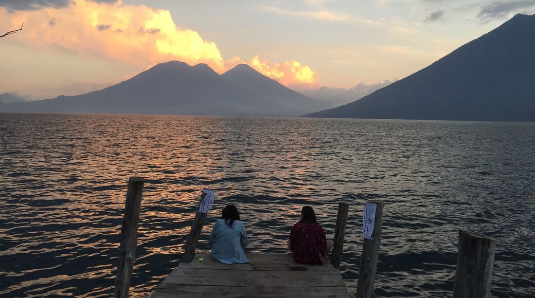 Sunset from San Marcos. It's not only sunsets and the view of the lake that should bring you there. The whole town has a wonderfully chilled vibe.