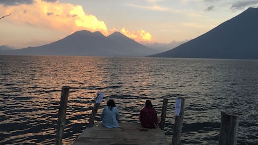 Sunset from San Marcos. It's not only sunsets and the view of the lake that should bring you there. The whole town has a wonderfully chilled vibe.