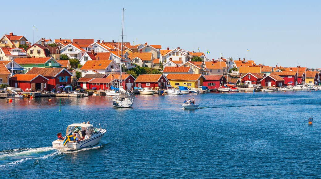 Boats at Fiskebackskil an old fishing village on the Swedish west coast