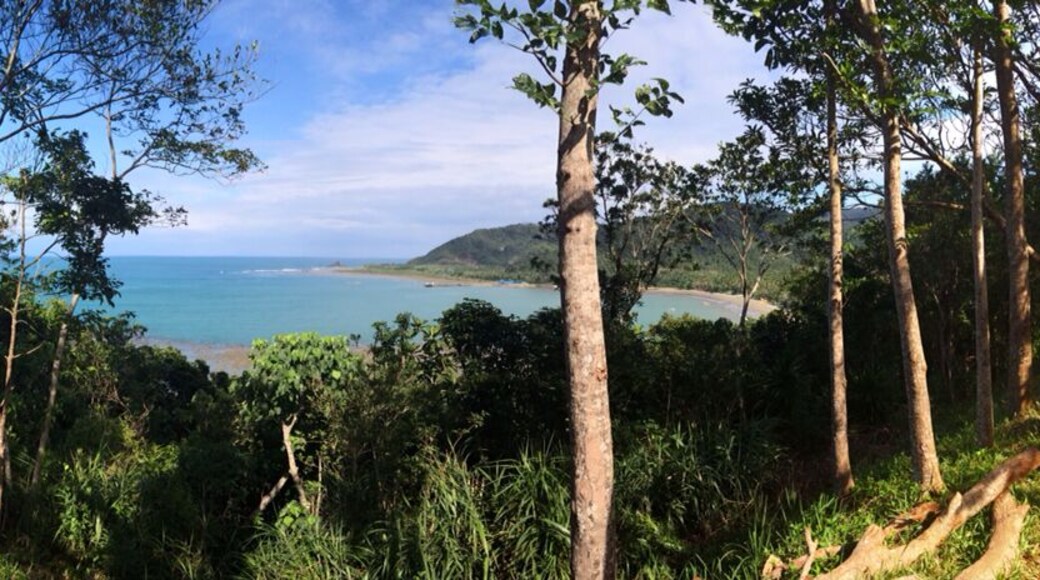 Overlooking the beach at Ermita Hill. This hill was the refuge of people when a tsunami strike on December 1735. #beach #nature #panorama #philippines #baler #scenicbeauty