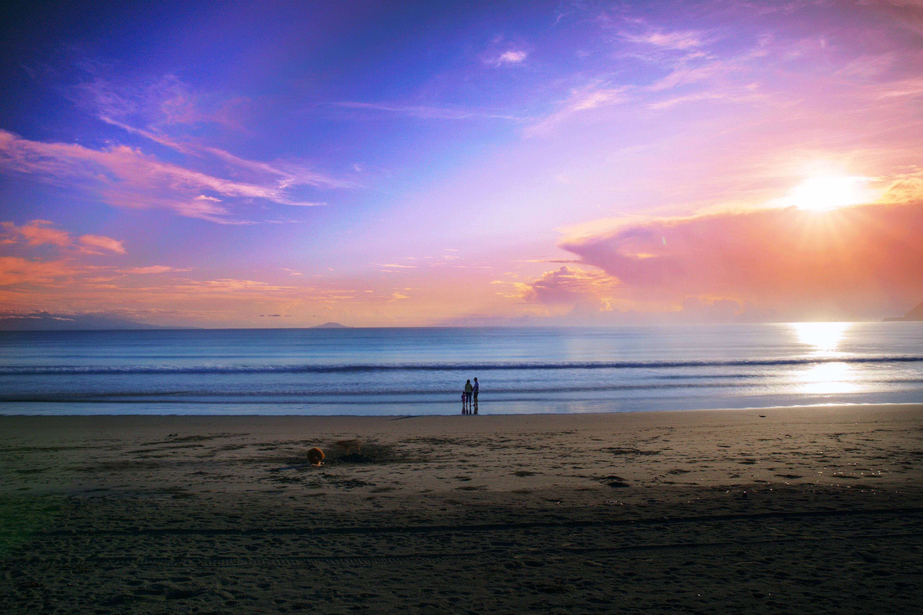 Early morning calmness in Sabang Beach.