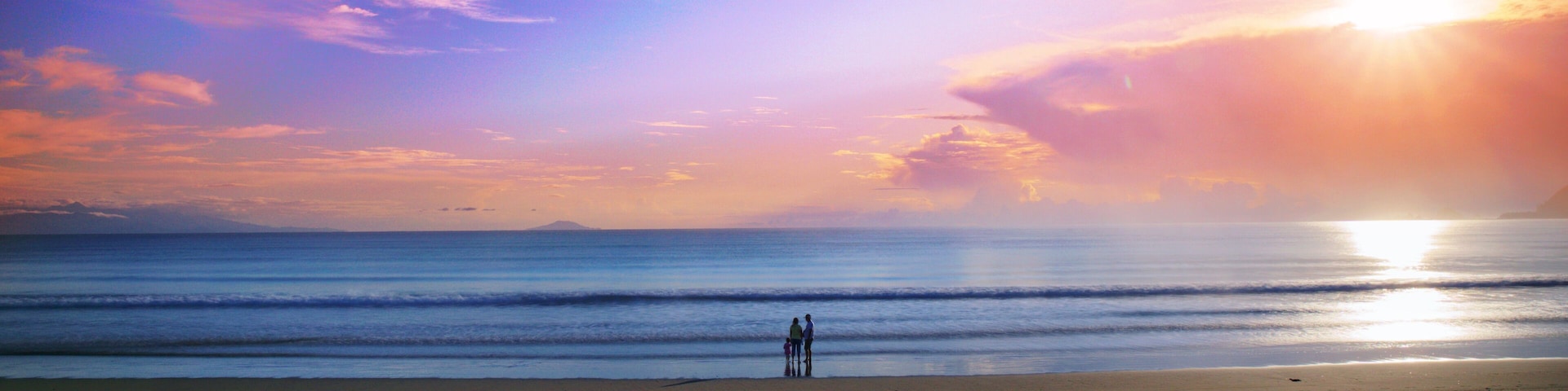 Early morning calmness in Sabang Beach.