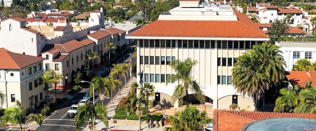 urban landscape of the city of Santa Barbara, California ; Shutterstock ID 398939668