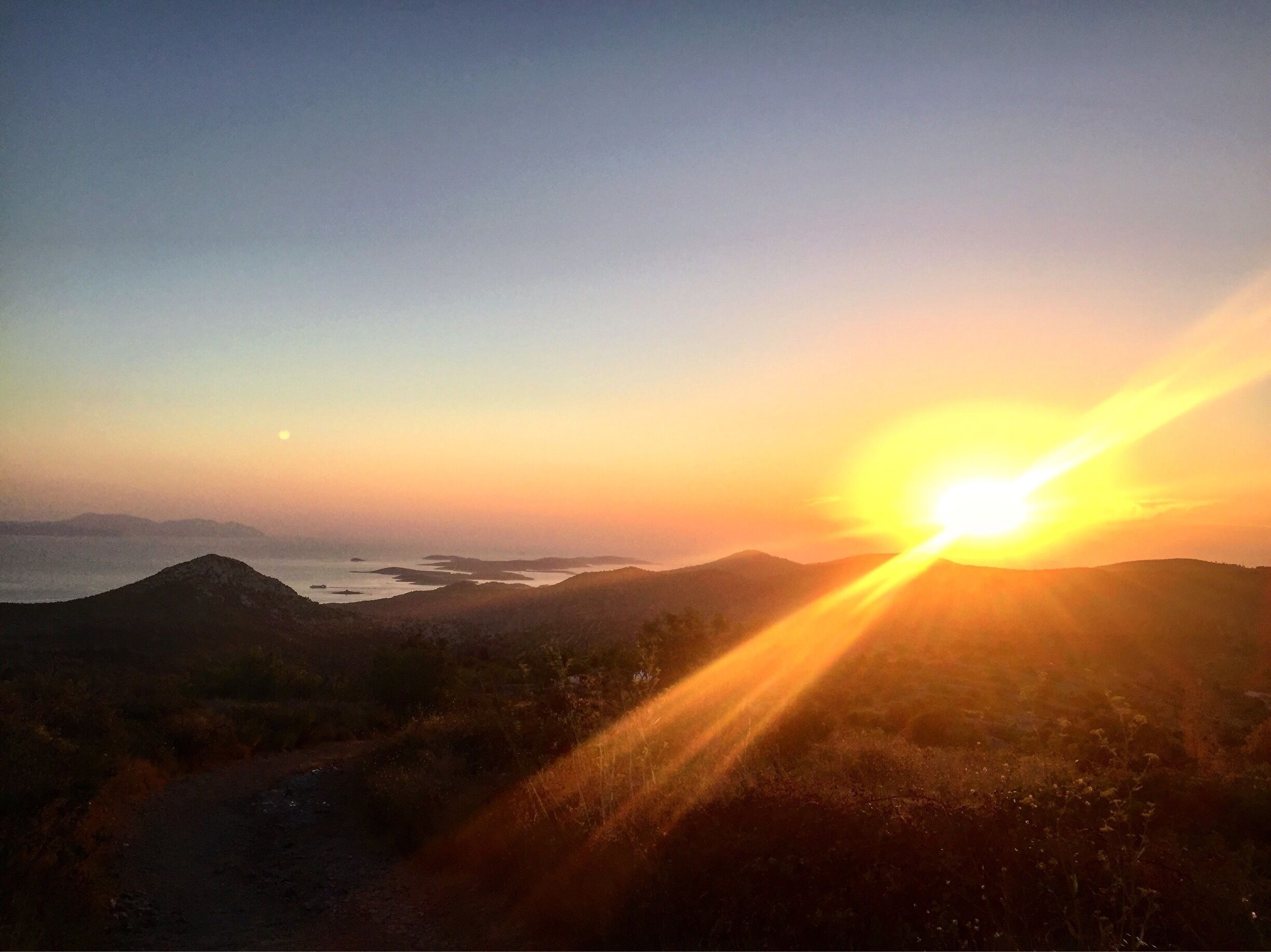 Amazing view on the  touristic road on our way back to Hvar