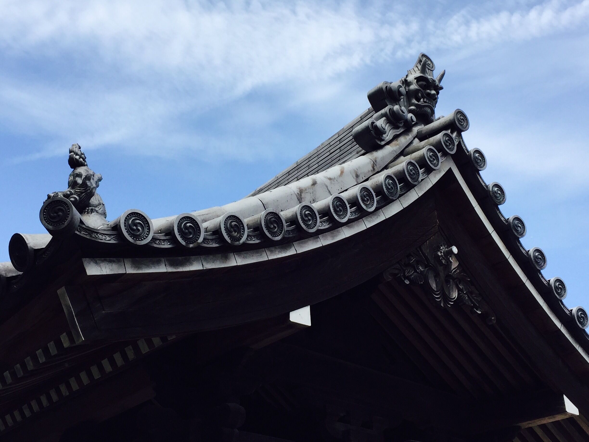 Another interesting roof top of a temple near Gion.