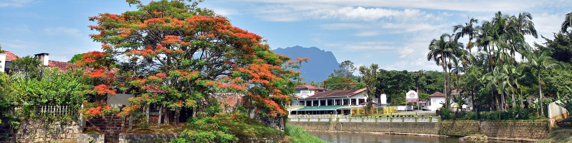 River in Morretes Brasil in a sunny scene