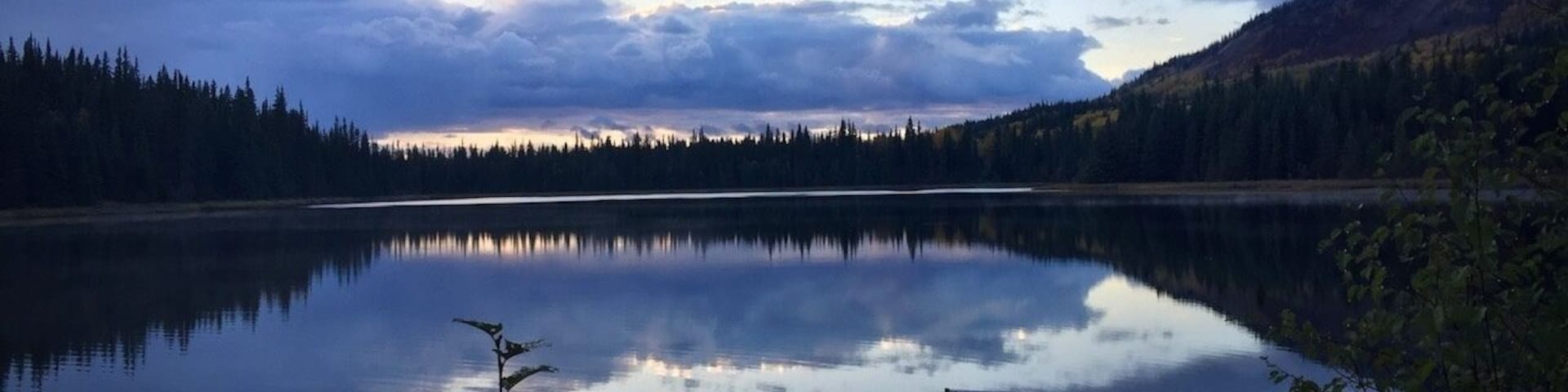 On our way back to Jasper. Around Vanderhoof. We stayed here for a night, it started to freeze and snow. Great Rec Site