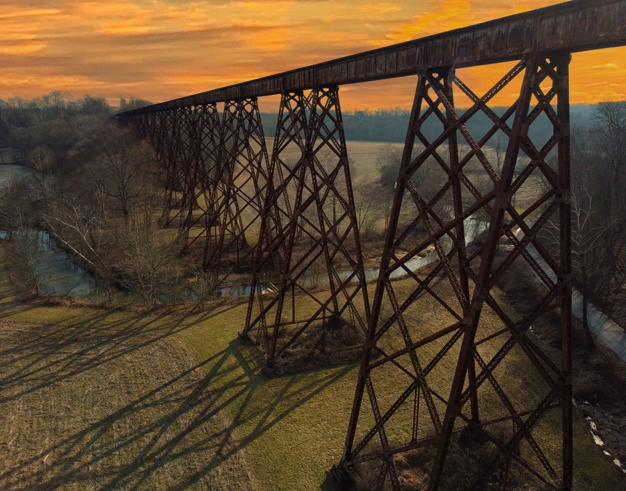 Tulip Trestle, Tulip, Indiana, Greene County