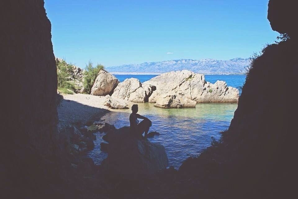 Beautiful private beach we stumbled across in Croatia