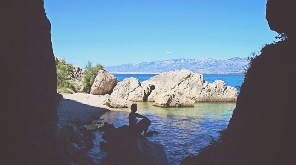 Beautiful private beach we stumbled across in Croatia