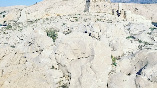 Just driving around the islands off the coast of Croatia. Some ancient castles and more recent WWII cannons dotting the rocky landscape, pointed at the #blue blue sky. #pag #croatia