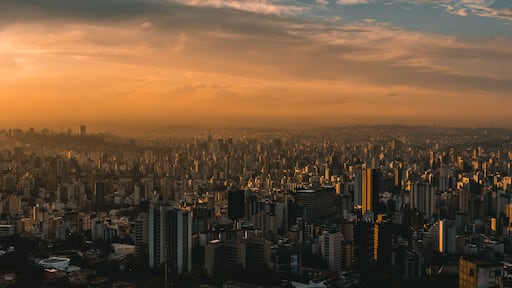 vista do belo horizonte, mg, brasil