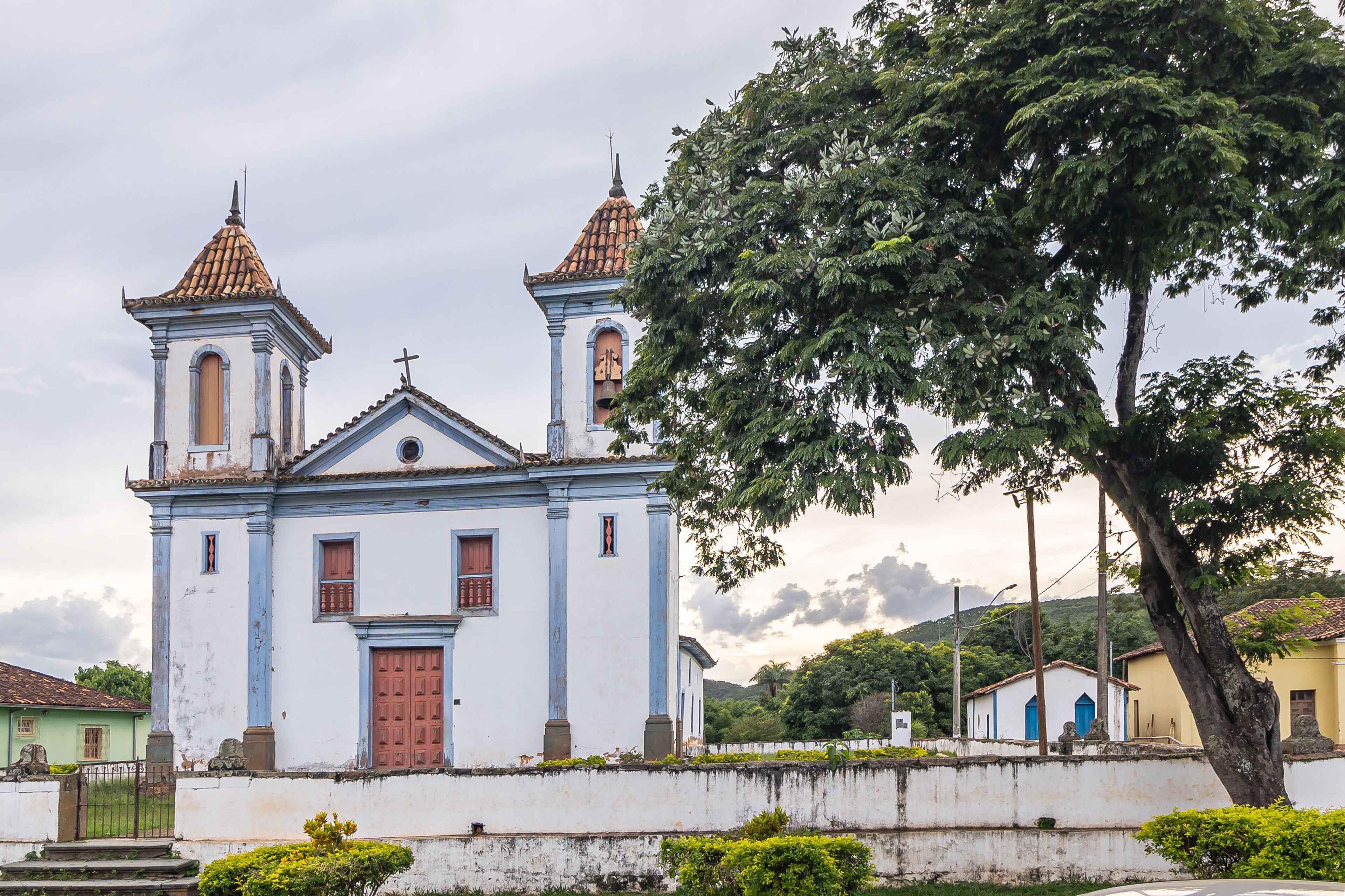 Igreja no distrito de Brumal, cidade de Santa Bárbara, Estado de Minas Gerais, Brasil 