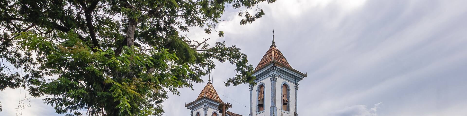 Igreja no distrito de Brumal, cidade de Santa Bárbara, Estado de Minas Gerais, Brasil