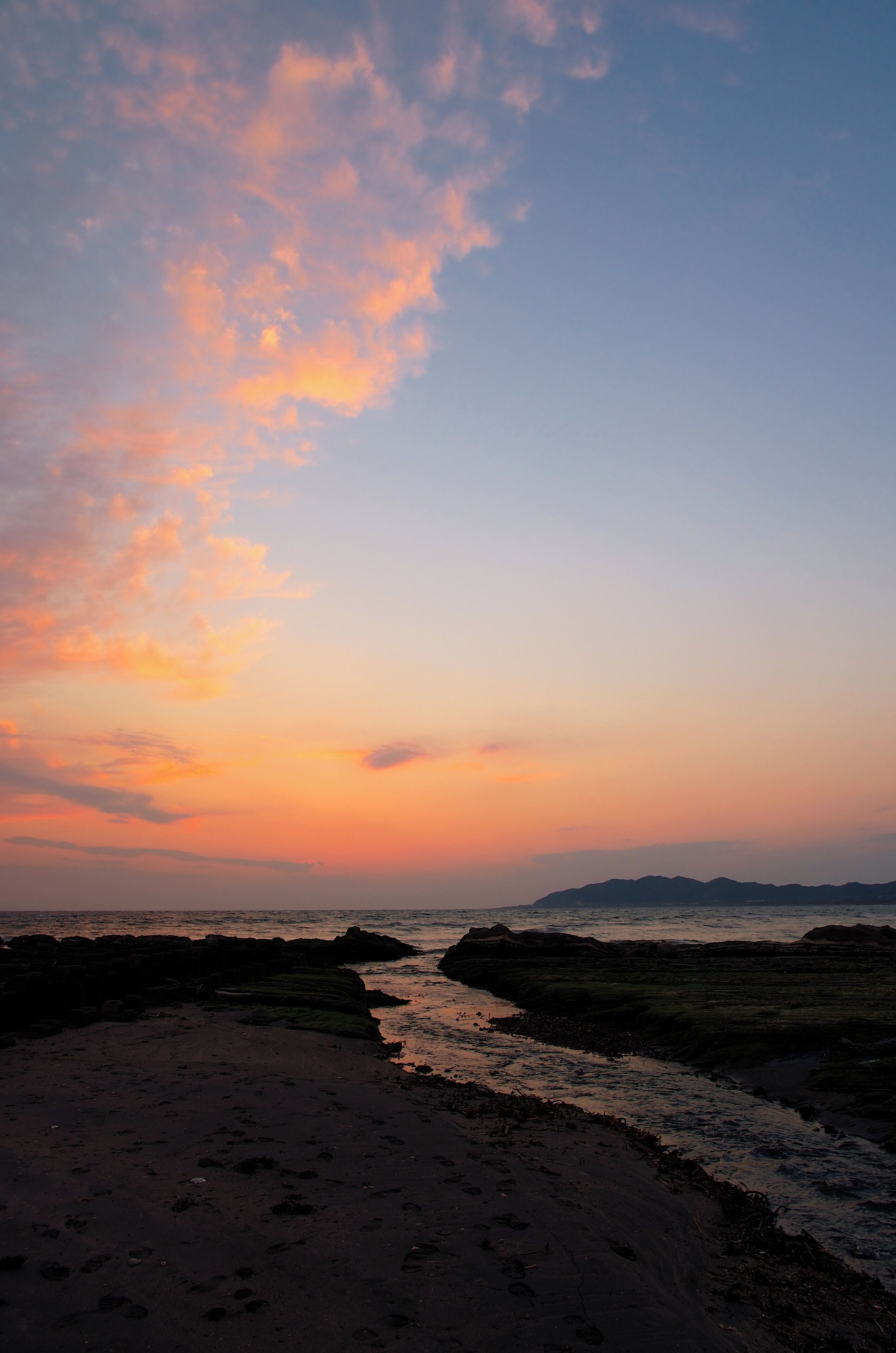 館山市からの夕陽