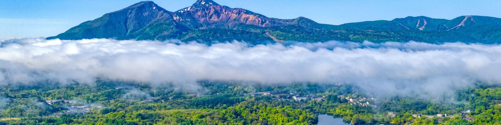 Mt. Bandai and Lake Onogawa, Japan,Fukushima Prefecture,Kitashiobara, Fukushima