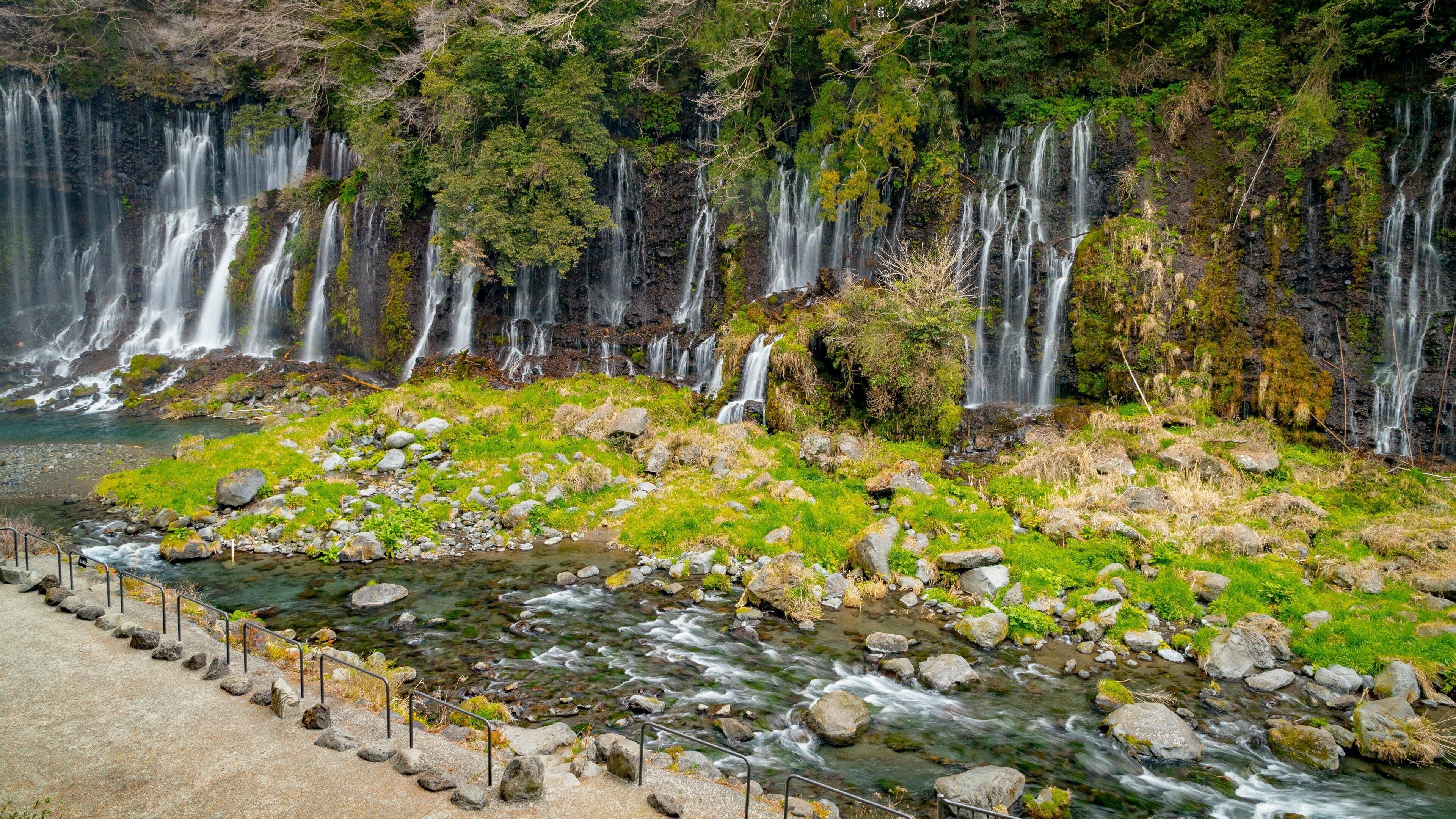 Fujinomiya featuring a river or creek and a cascade