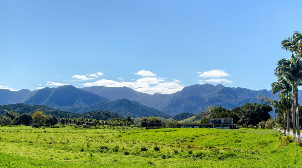 Guapimirim valley with mountains at the background