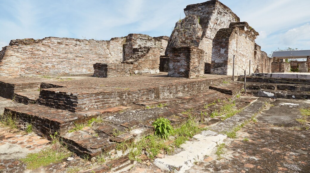 The elaborate ruins of Comalcalco in Tabasco, Mexico, is the western-most Mayan city and the only ever built of brick