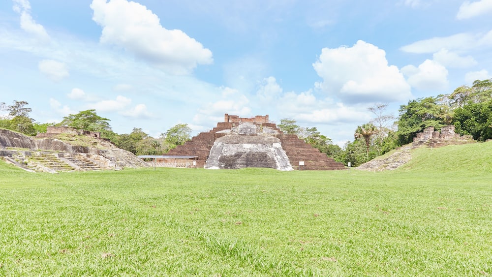 The elaborate ruins of Comalcalco in Tabasco, Mexico, is the western-most Mayan city and the only ever built of brick