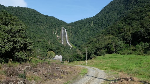 Waterfall at the old Pirai Electric Power Plant in Joinville, Santa Catarina, Brazil.