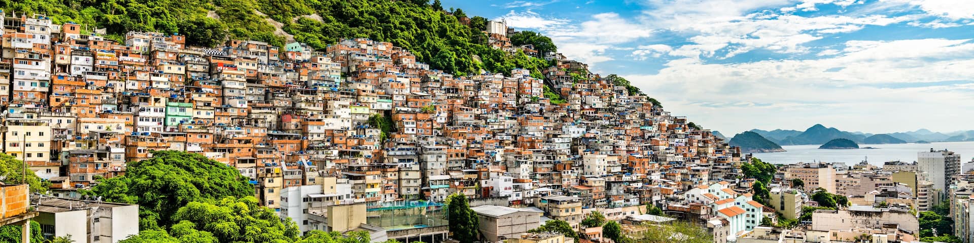 Favela Cantagalo in Rio de Janeiro - Brazil