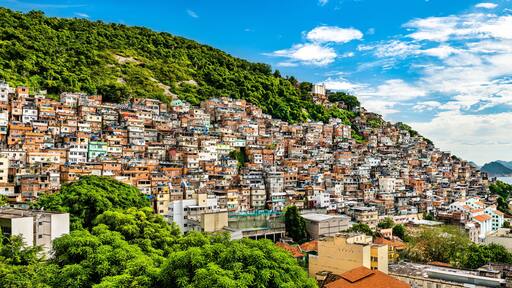 Favela Cantagalo in Rio de Janeiro - Brazil