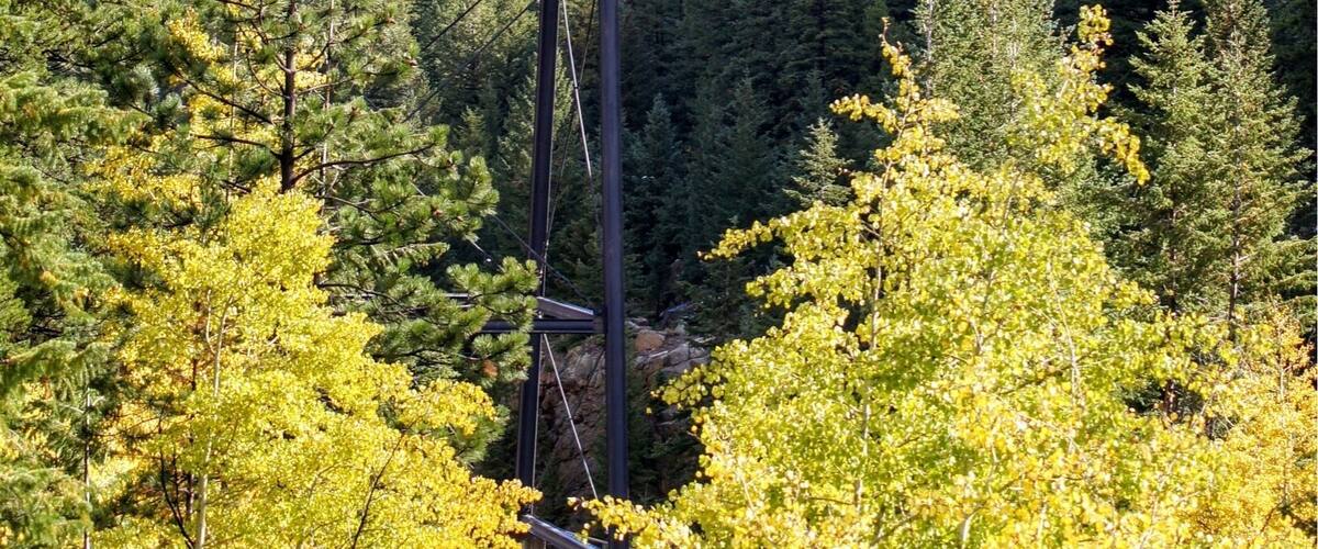 The Georgetown Loop Railroad is a 3 ft (914 mm) narrow gauge United States heritage railroad located in the Rocky Mountains in Clear Creek County, adjacent to Interstate 70 in Colorado.