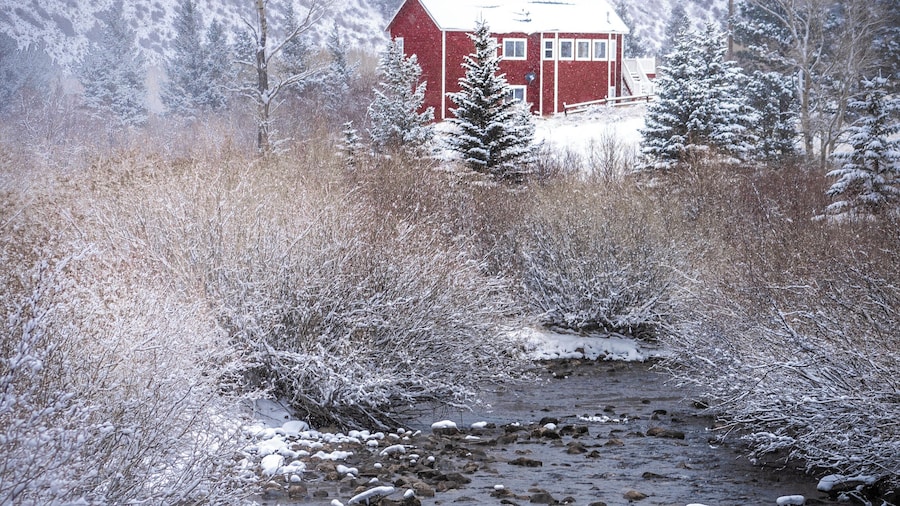 #farmhouse #colorado #snow #creek