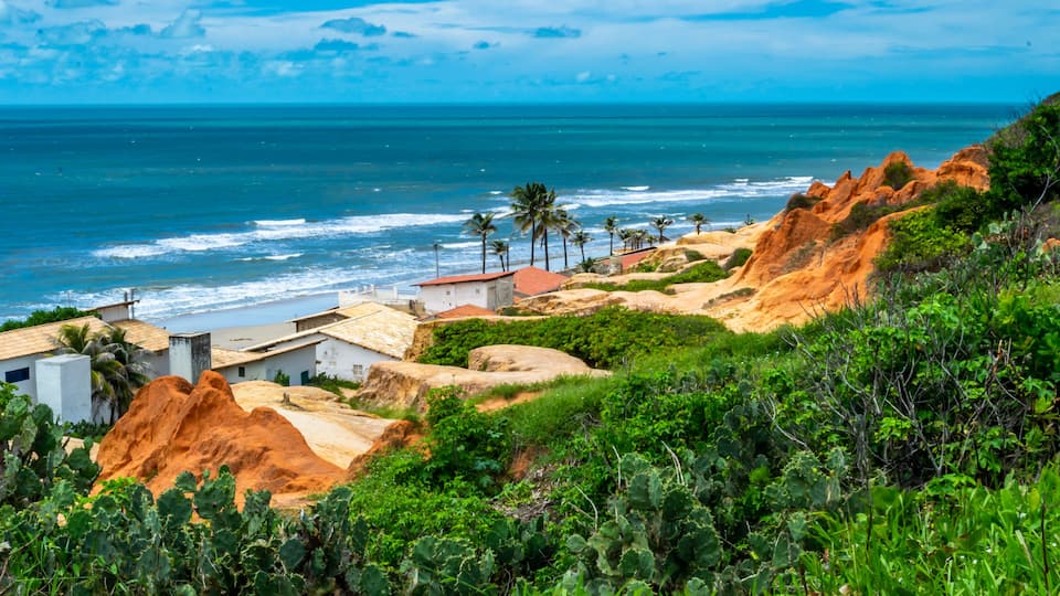 Beaches of Brazil - Morro Branco Beach - Ceara state