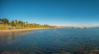 Eastern Beach and Corio Bay, Geelong, Victoria, Australia