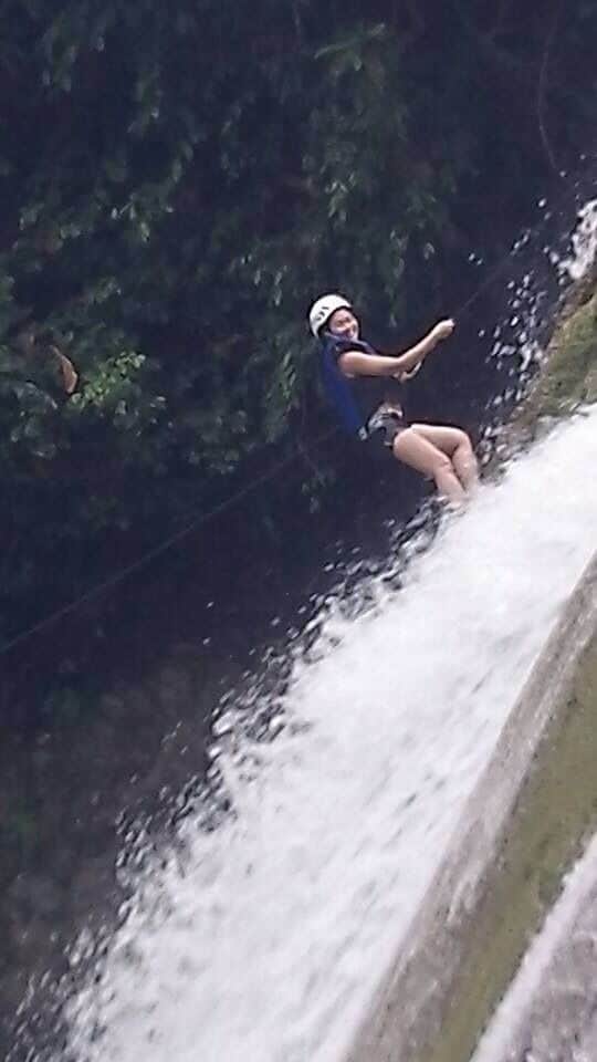 Up for an adrenaline rush while in Cebu? Try rapelling down a waterfall at Danasan Eco Adventure Park. | Cebu, PH 2013