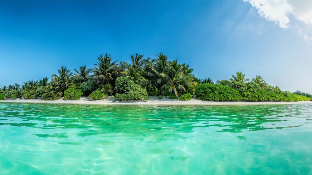 Thoddoo island panorama