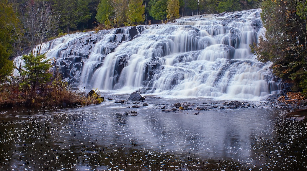 waterfall in autumn