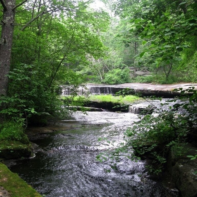#cinematrove Step stone falls on the Ben Utter Trail. Map location approximate. Seen in the movie, Moonrise Kingdom
