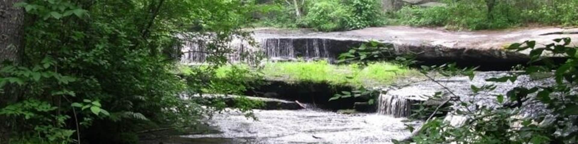 #cinematrove Step stone falls on the Ben Utter Trail. Map location approximate. Seen in the movie, Moonrise Kingdom