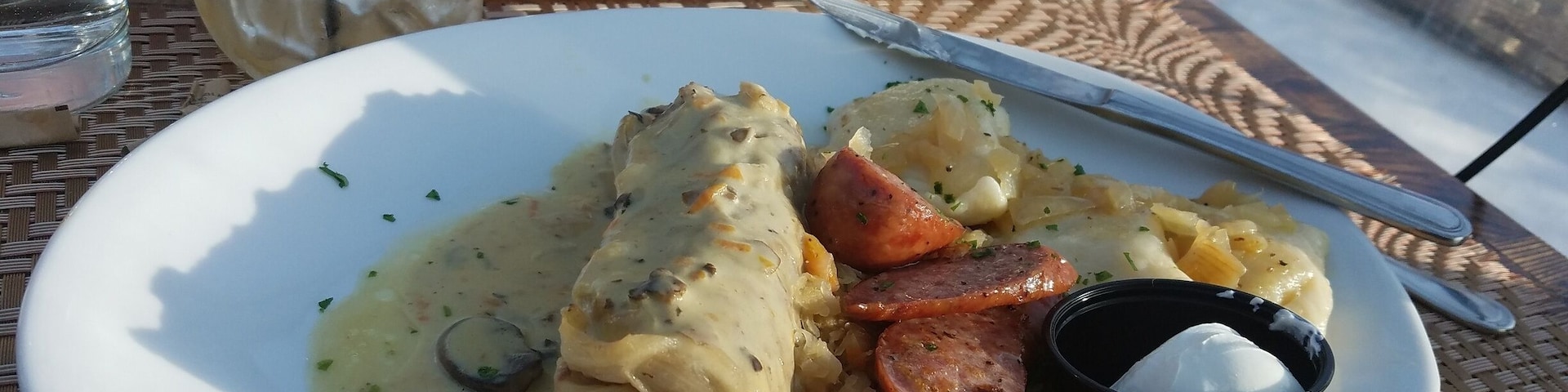 Great little restaurant serving American-Ukranian dishes.