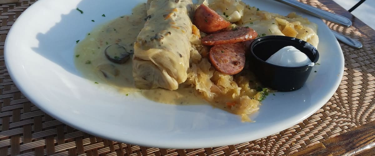 Great little restaurant serving American-Ukranian dishes.