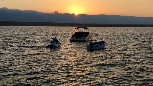 Sunrise over Pag island