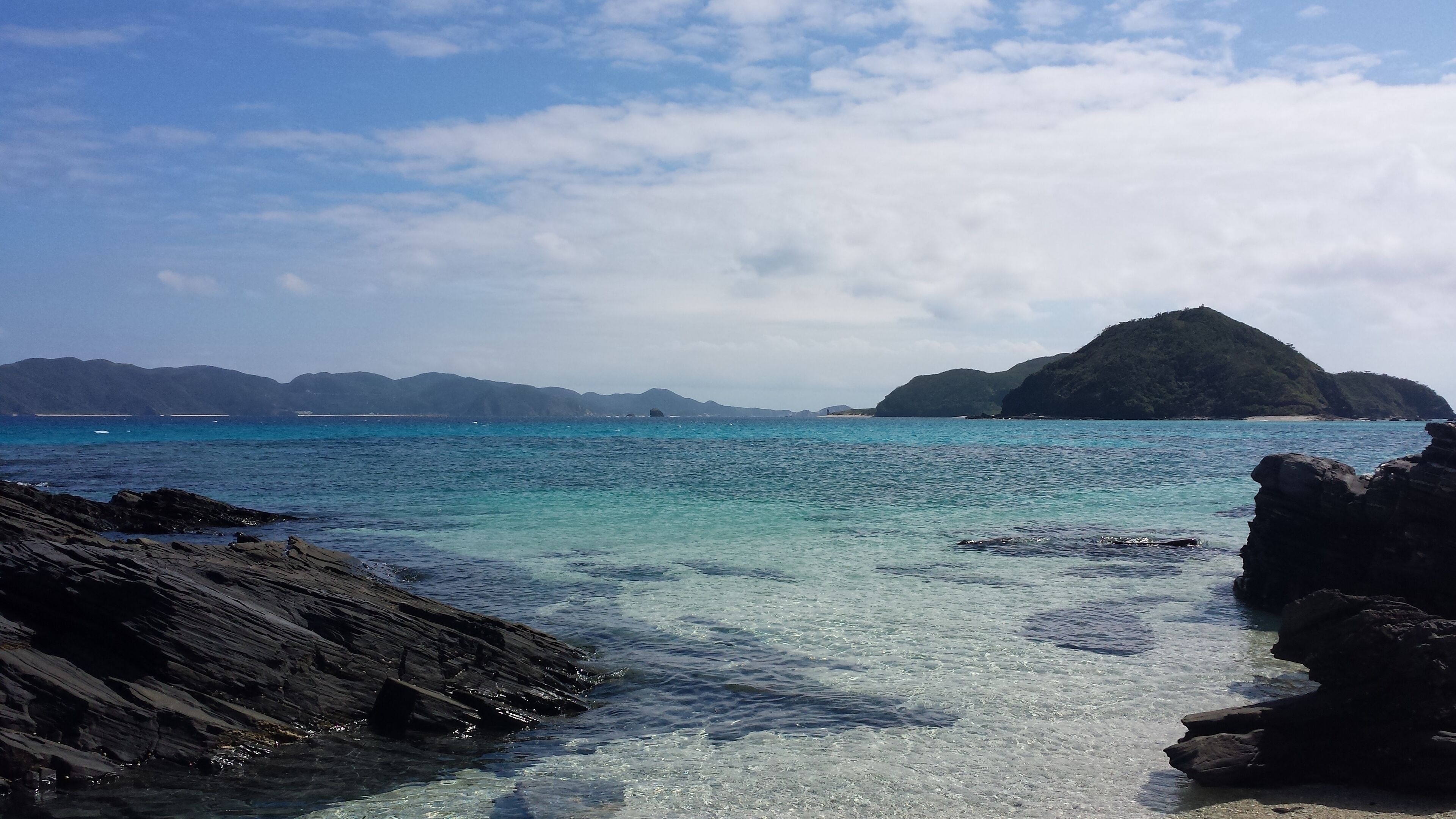 View of the ocean from Zamami Island, Okinawa, Japan. October 2015.