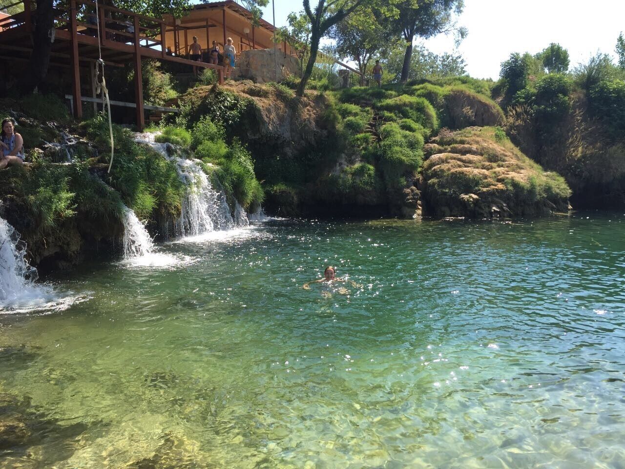 A wonderful place! The water is fantastic and the little waterfall is beautiful! Croatia is such a great country 