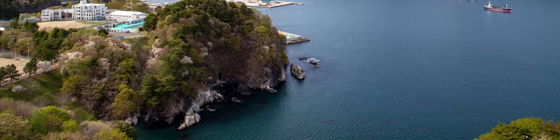 cityscape of Kamaishi Iwate Japan