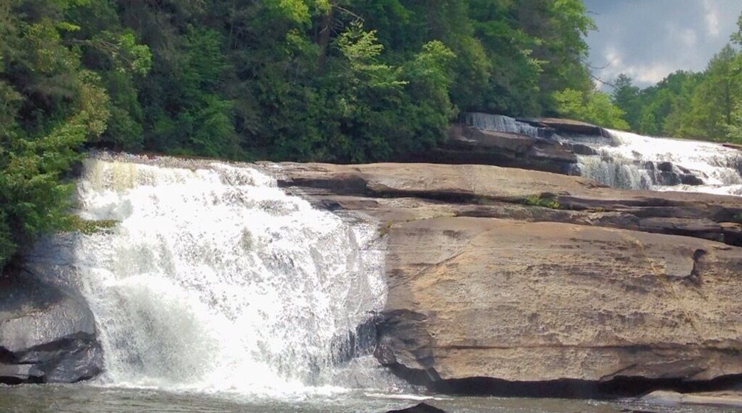 Triple Falls, where part of The Hunger Games was filmed.