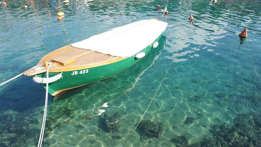 The crystal clear sea water of Croatia.