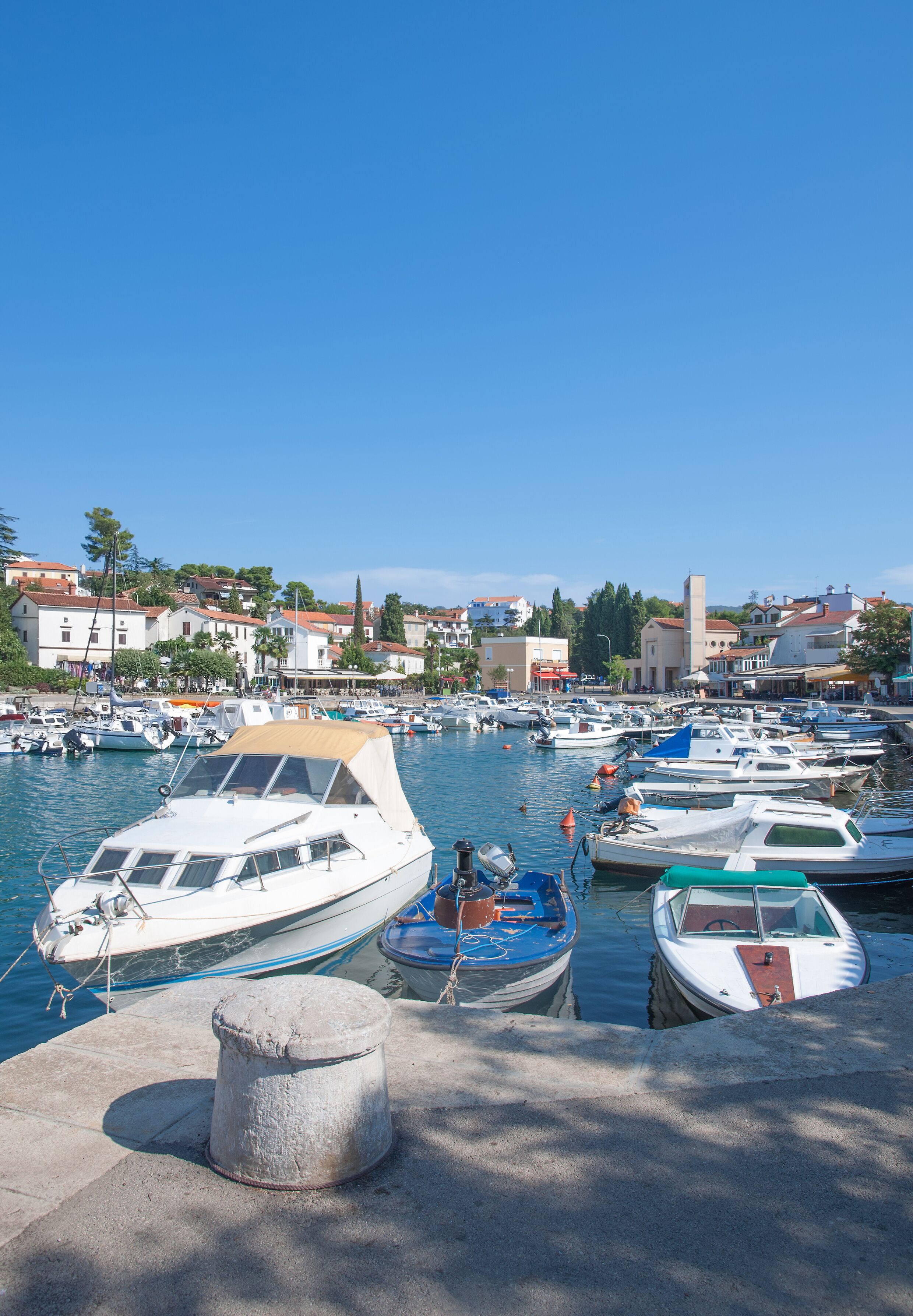 im Urlaubsort Malinska-Dubasnica auf der Insel Krk,Adria,Kroatien